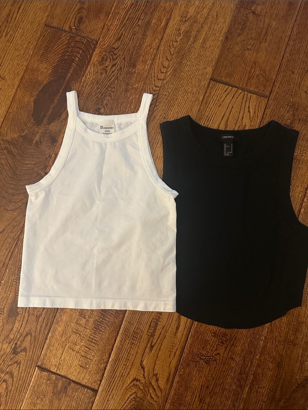 White women’s Tank Top by forever 21 and no boundaries